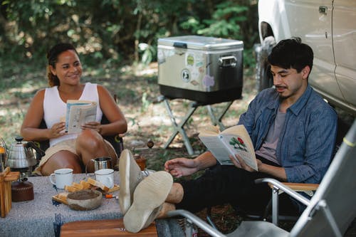 books and camping